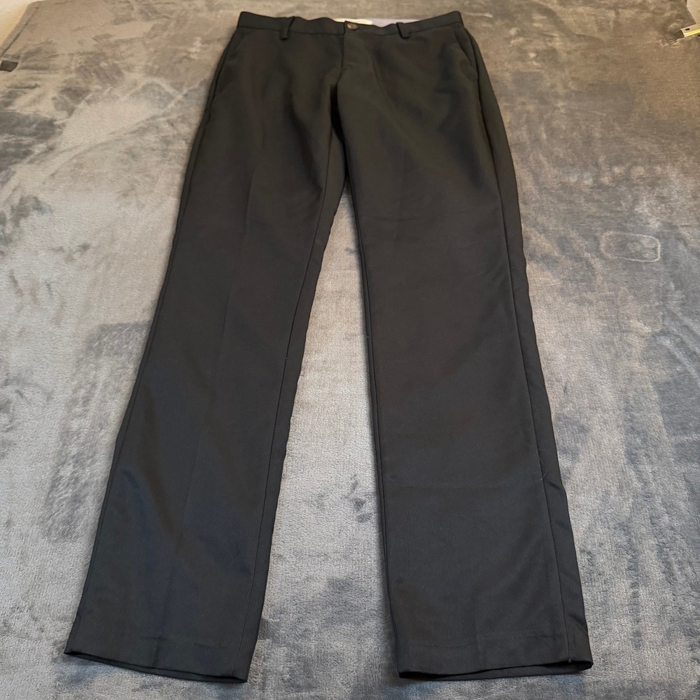 Amazon Essentials Slim Fit Flat Front Casual Dress Pants Black Mens 29x32